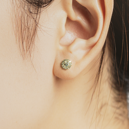 綾｜取り巻きピアス（シャンパン）