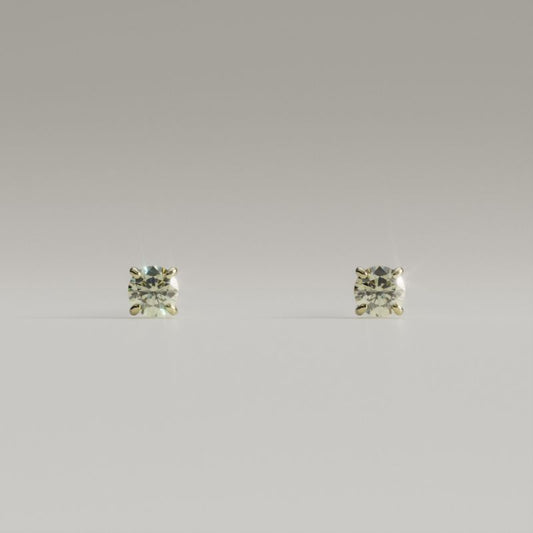 雫｜一粒ピアス（シャンパン）