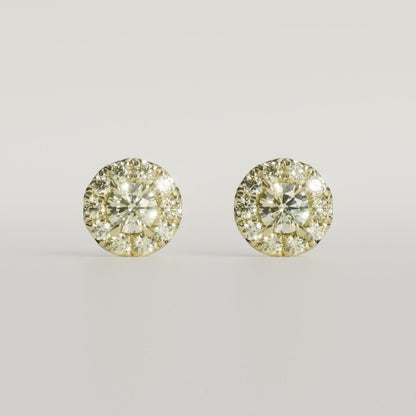 綾｜取り巻きピアス（シャンパン）